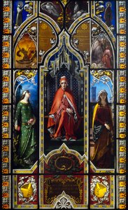 Il trionfo di Dante (1851), vetrata di Giuseppe Bertini, Museo Poldi Pezzoli, Milano, Lombardia, Italia da Amadeo (after) Modigliani