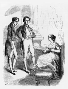 Rastignac presentato a Madame de Nucingen, illustrazione da 