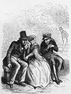 Illustrazione per Il padre Goriot, romanzo di Honoré de Balzac (1799-1850) dalla collezione in più volumi intitolata Commedia umana, incisione di Laisne