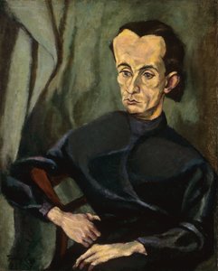 Ritratto di Lajos Kassak da Lajos Tihanyi
