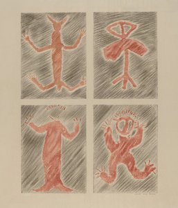 Disegno di petroglifo