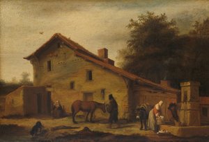 Una locanda nei dintorni di Nantes da Lambert Doomer
