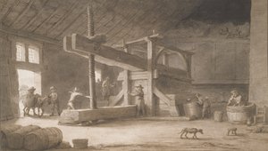 Torchio di Monsieur Dittyl, fuori Nantes, c.1670 da Lambert Doomer