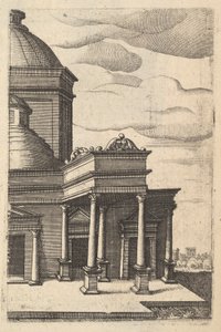 Vista Parziale di un Edificio [Templum Veneris] dalla serie 