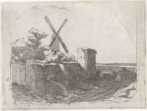 Rovina con mulino da Lambertus  Hardenberg