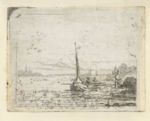 Nave su una riva da Lambertus  Hardenberg