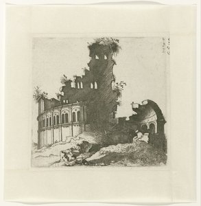 Rovina rotonda (Disegni di varie rovine utili per pittori e altri artisti) da Lambertus Suavius