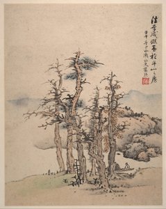 Paesaggi dopo i maestri Song e Yuan, 1642 da Lan Ying