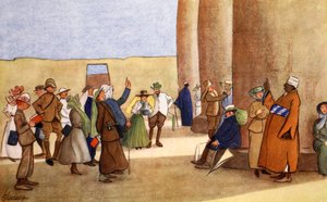 Due file nel tempio, da 