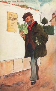 Operaio che legge un libro di auto-aiuto da Lance Thackeray