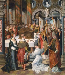 La Messa, dettaglio dalla Leggenda di San Bertino