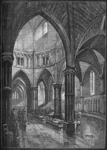Interno della Temple Church, Londra da Lancelot Speed