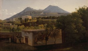 Veduta del Vesuvio da Portici, 1824 circa (olio su tela) da Lancelot Theodore Turpin de Crisse