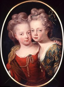 Doppio ritratto di Isabella Charlotte e Sophia Hedwig da bambine