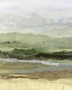 Paesaggio verde a strati