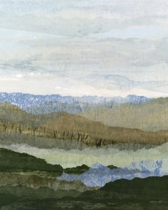 La serenità delle montagne a strati