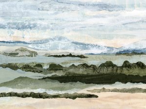 Paesaggio sereno a strati