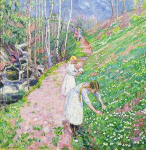 Ragazze che raccolgono anemoni da Lars Jorde