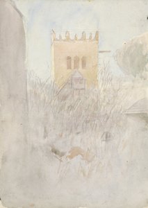 Campanile a Strážky II., 1890-1910 da Laszlo Mednyanszky