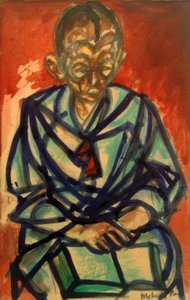 Senza titolo (Seemann Miklós, che legge un libro) da Laszlo Moholy Nagy