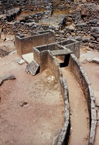 Vista aerea del primo cerchio di tombe (cimitero reale) scoperto dall