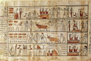 Scene agricole, (dettaglio) dal Libro dei Morti di Tsekhons