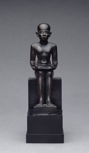 Figura di Imhotep (c.2635-2595 a.C.) Periodo Tardo da Late Period Egyptian