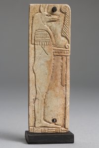 Placca di Duamutef da Late Period Egyptian