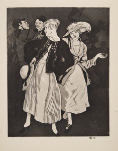 Festa nazionale, pub. 1924 da Laura Knight