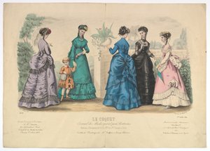 Le Coquet, n. 22, dal Journal des Modes Spécial pour Couturières, 1 luglio 1869 da Laure Noel