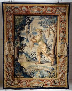 Portatore di selvaggina, arazzo dalla serie Cacce di Francesco I da Laurent Guyot