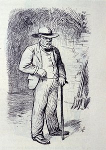 Ritratto di Louis Pasteur (1822-1895) nella sua proprietà a Villeneuve-l
