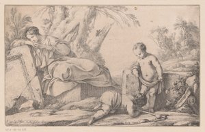 Maria con Bambino e Giovanni da Laurent de La Hire