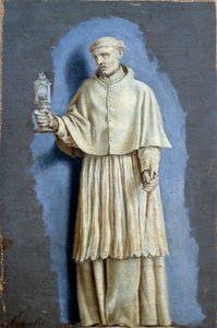 San Norberto con un ostensorio e una candela da Laurent de la Hyre