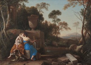 Il Bacio della Pace e della Giustizia da Laurent de la Hyre