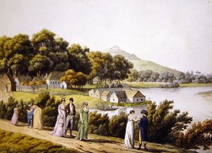 Vista del distretto di Brigittenau e del fiume Danubio dal lato di Augarten da Laurenz (after) Janscha