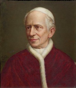 Ritratto di Papa Leone XIII 1810-1903, 1892 da Laurenz Schäfer