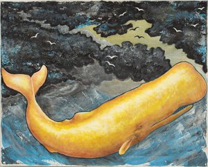 Balena, c.2018 (acrilico su tela) da Laurie Michaels