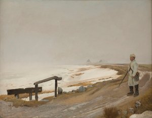 Giornata invernale nebbiosa. Karrebæksminde da Laurits Andersen Ring