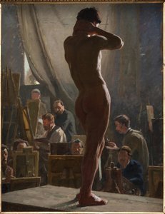 Nudo maschile nello studio di Bonnat