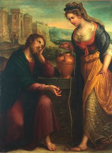 Cristo e la Samaritana da Lavinia Fontana