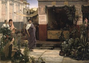 Un Mercato dei Fiori Romano da Lawrence Alma Tadema