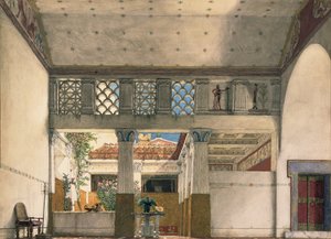 Interno della casa di Gaius Marcius da Lawrence Alma Tadema