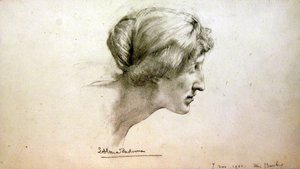 Studio di ritratto di Miss Barber da Lawrence Alma Tadema