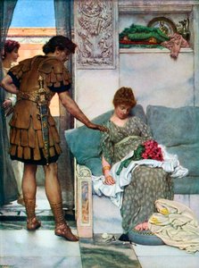 Un saluto silenzioso, 1908-1909 da Lawrence Alma Tadema