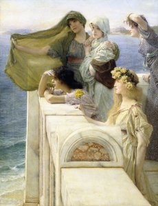 Alla culla di Afrodite da Lawrence Alma Tadema