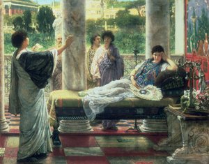 Catullo legge le sue poesie a casa di Lesbia da Lawrence Alma Tadema