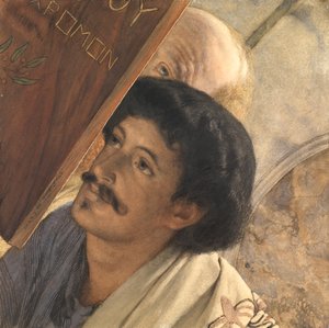 Charles Deschamps, con Henry Wallace che osserva, 1874 da Lawrence Alma Tadema