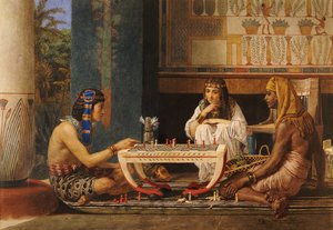 Giocatori di scacchi egiziani, 1868 da Lawrence Alma Tadema