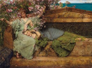 In un giardino di rose da Lawrence Alma Tadema